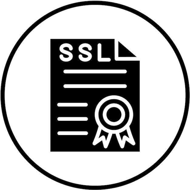 Vector Design SSL Certificate Icon Style