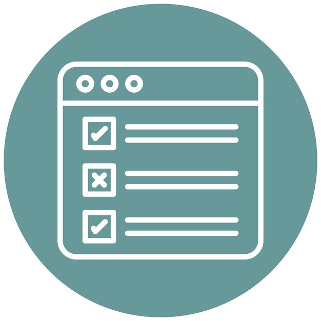 Vector Design Task List Icon Style