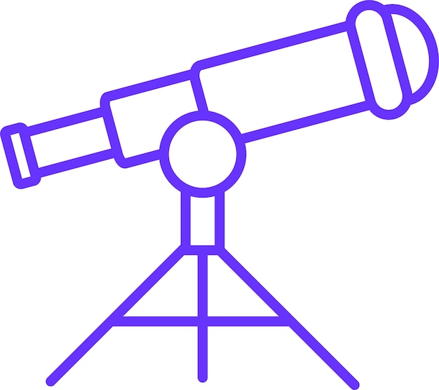 Vector Design Telescope Icon Style