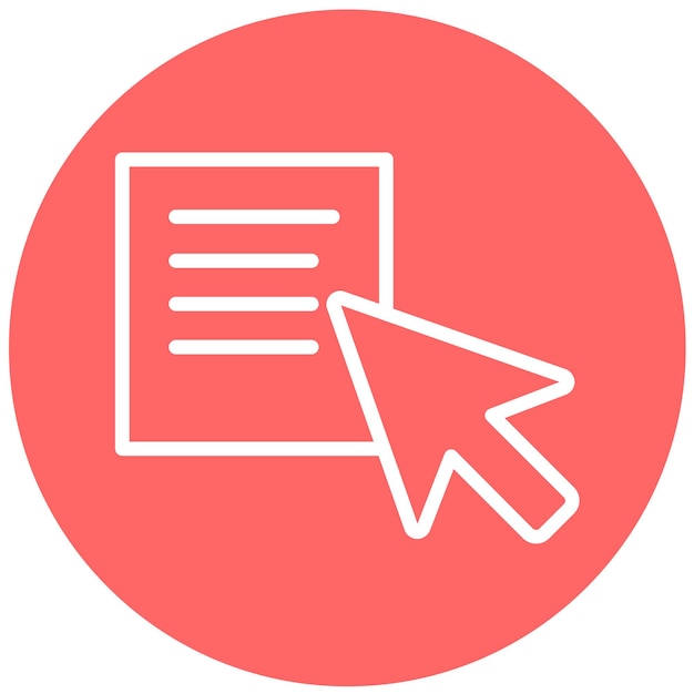 Vector Design Text Selection Icon Style