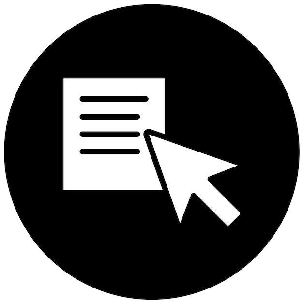 Vector Design Text Selection Icon Style