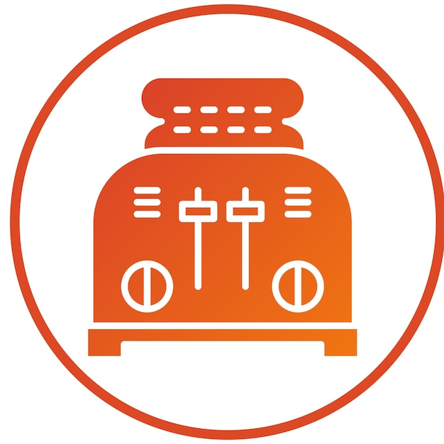 Vector Design Toaster Icon Style