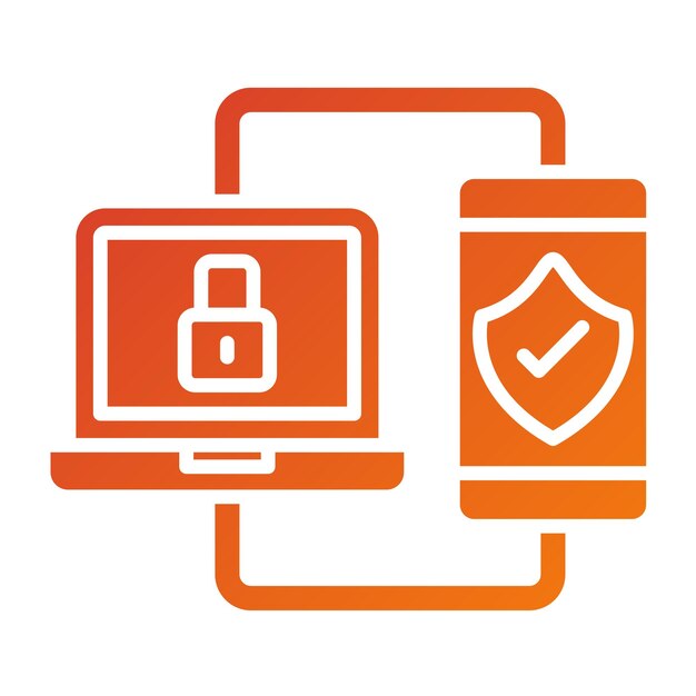 vector design two factor authentication icon style