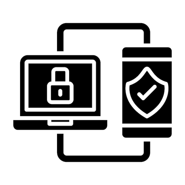 vector design two factor authentication icon style