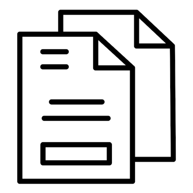 vector design two pages icon style