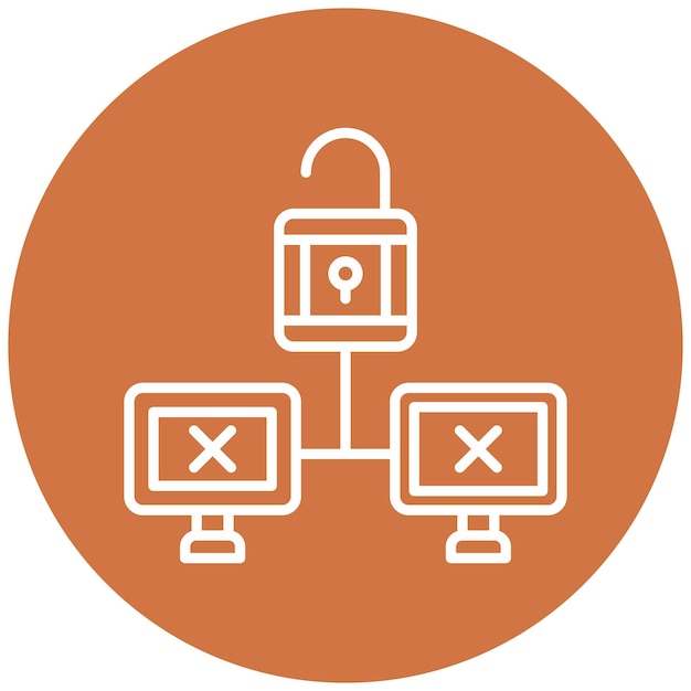 Vector Design Unsecure Icon Style
