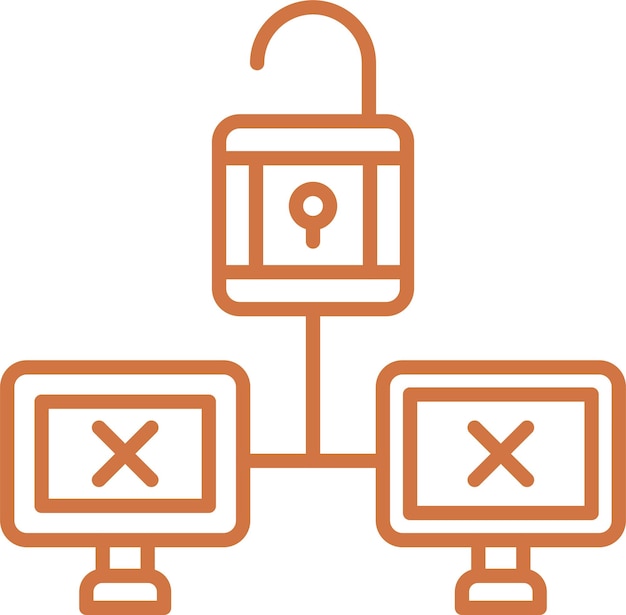Vector Design Unsecure Icon Style
