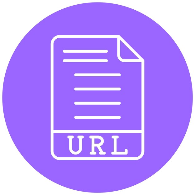 vector design url icon style