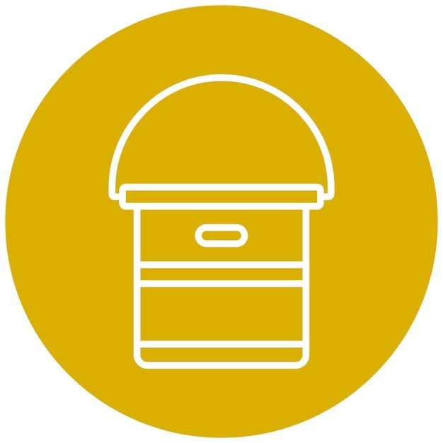 Vector Design Water Bucket Icon Style