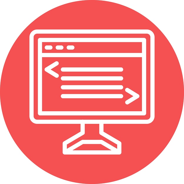 Vector Design Web Coding Icon Style