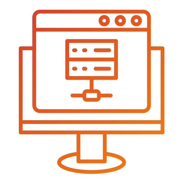 Vector Design Web Hosting Icon Style