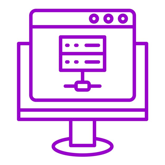 Vector Design Web Hosting Icon Style