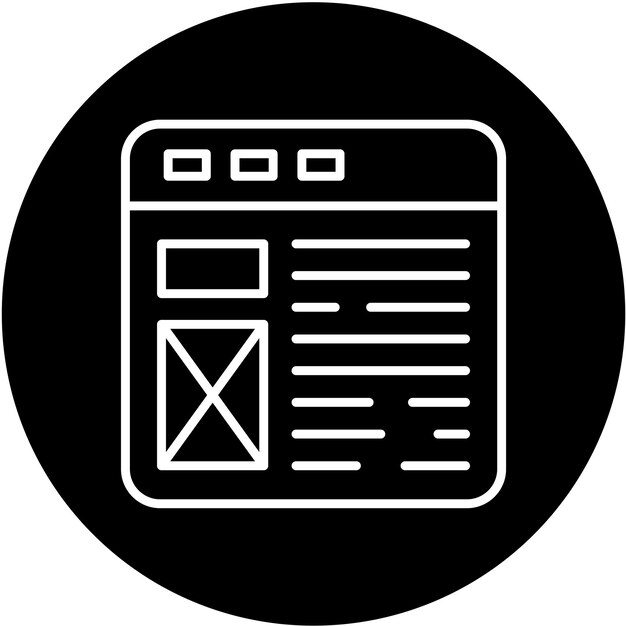 vector design web layout icon style