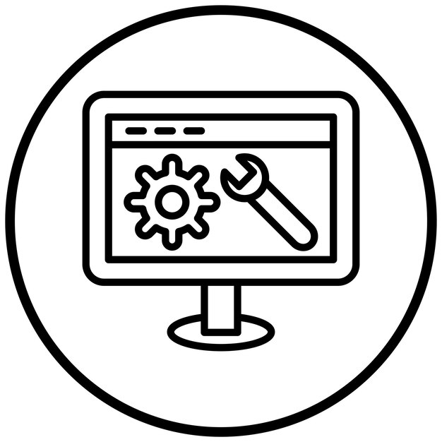 Vector Design Web Optimization Icon Style