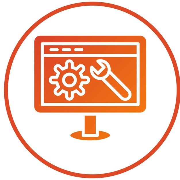 Vector Design Web Optimization Icon Style
