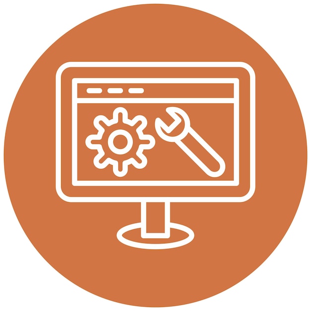 Vector Design Web Optimization Icon Style