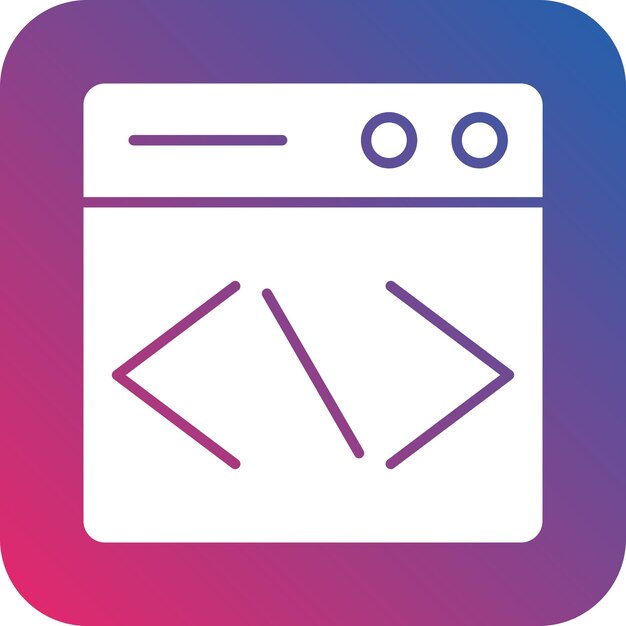vector design website coding icon style