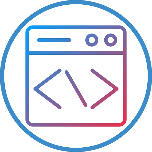 vector design website coding icon style