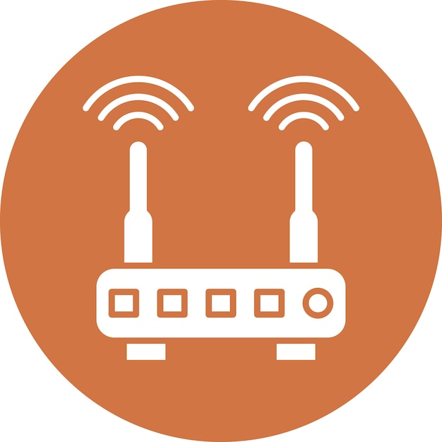 Vector Design Wifi Router Icon Style