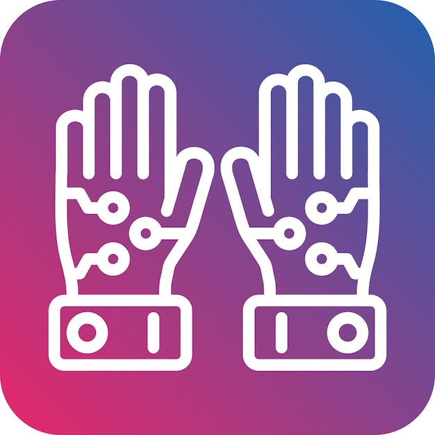 Vector Design Wired Gloves Icon Style