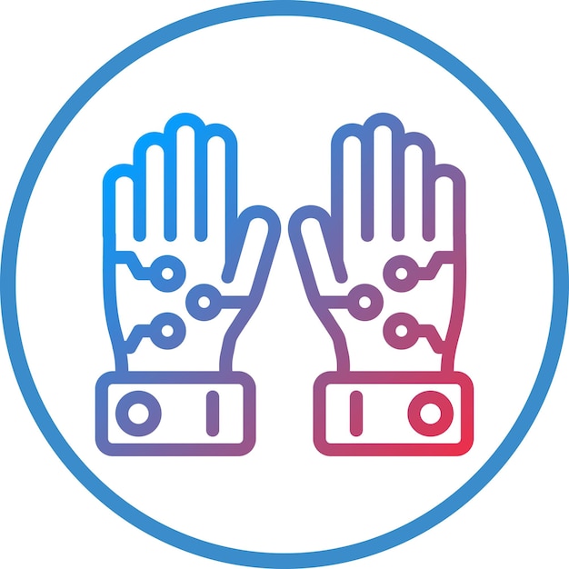 Vector Design Wired Gloves Icon Style