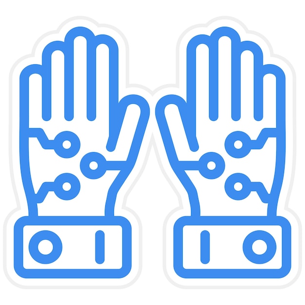 Vector Design Wired Gloves Icon Style
