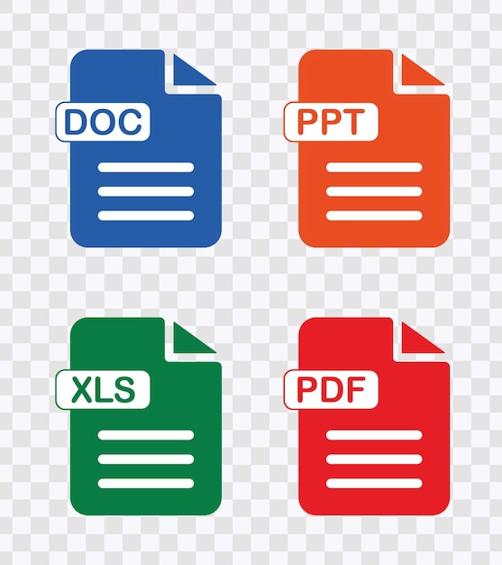 Vector document format and extensions set