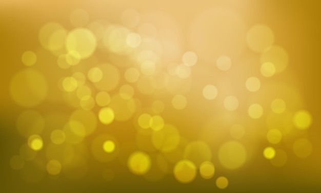 Vector elegant yellow bokeh blur light effect