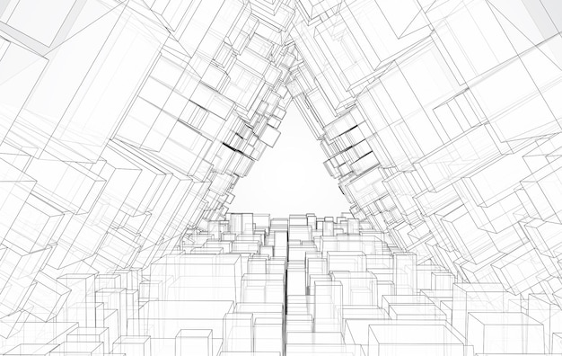 vector geometric background abstract square shapes and bends