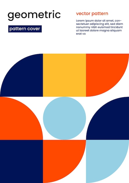 Vector geometric cover Modern abstract pattern perfect for your cover flyer brochure