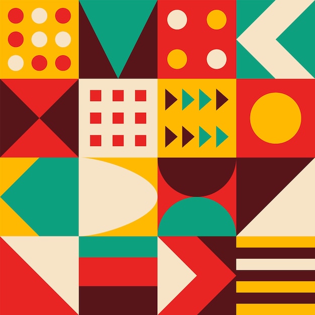 Vector geometric seamless pattern Abstract creative unusual attentiongrabbing background