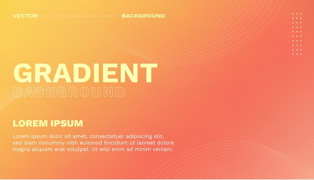 vector gradient abstract background template with text