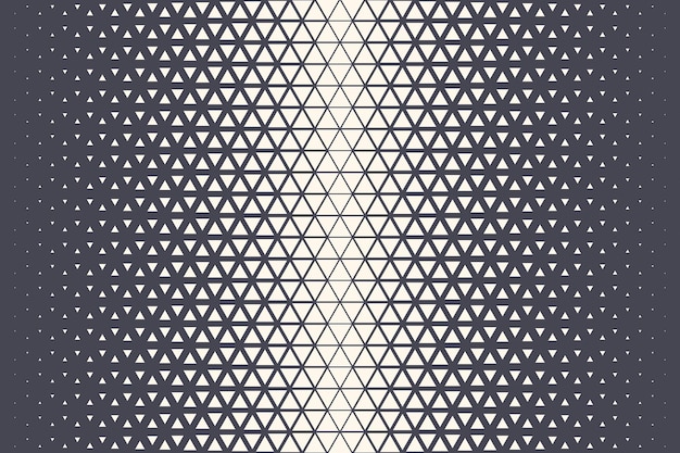 Vector Halftone Triangle Shapes Geometric Technology Extreme Sports Abstract Background. Half Tone Triangular Retro Simple Pattern Backdrop. Minimal 80s Style Trigon Dynamic Tech Wallpaper