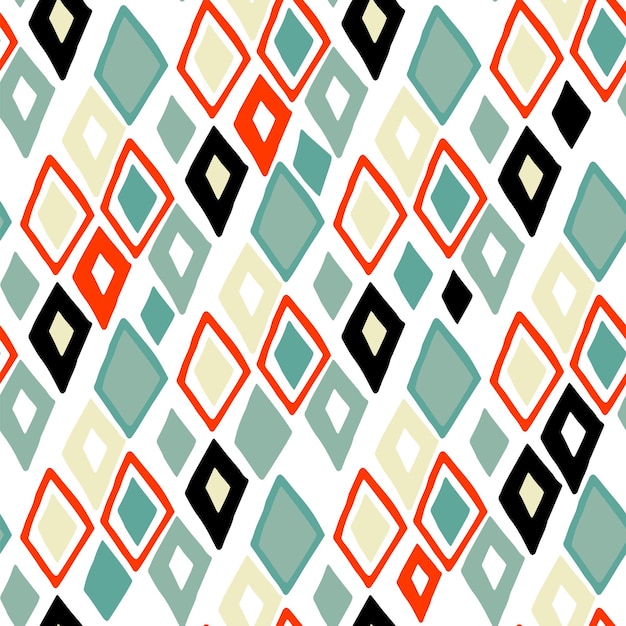 vector handdrawn tribal geometric pattern