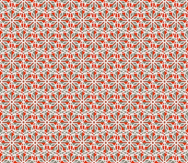 Vector Hexagonal Geometric Seamless Pattern