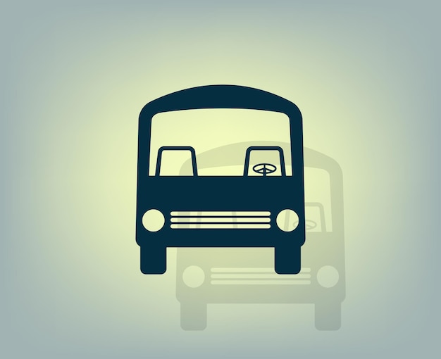 Vector icon with shadow on gray background with gradient
