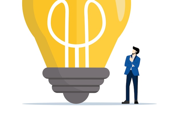 vector illustration about the concept of think big or aspiration to win and succeed in business