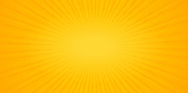 Vector illustration Abstract gradient yellow orange Burst Shape background with rays of lights