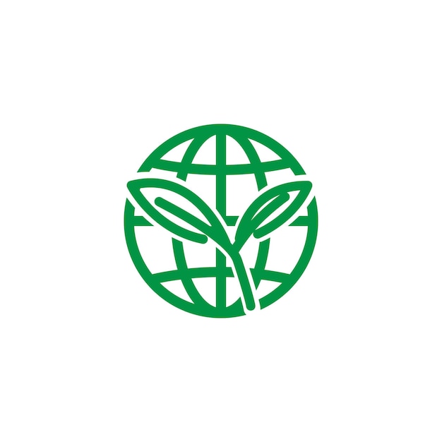 vector illustration design outline of earth greening environment