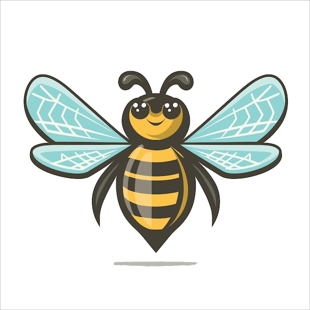 vector illustration of a bee for logo purposes
