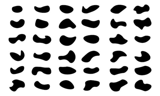 Vector illustration of black abstract wave shape on white background