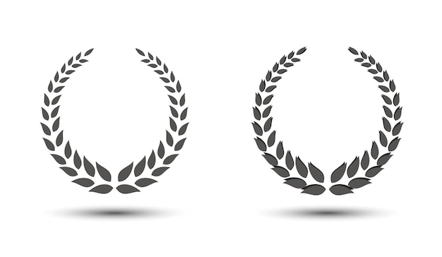 vector laurel wreaths vector illustration for design awards