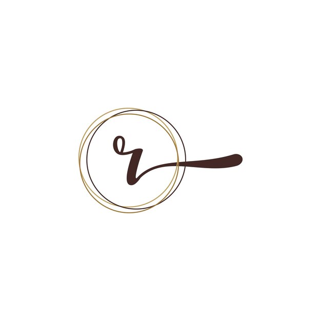 vector letter r design