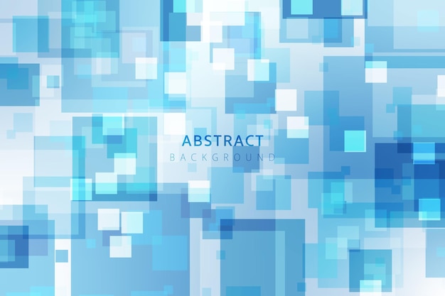 Vector modern simple blue square shape design abstract background