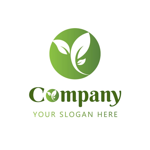 Vector organic logo design