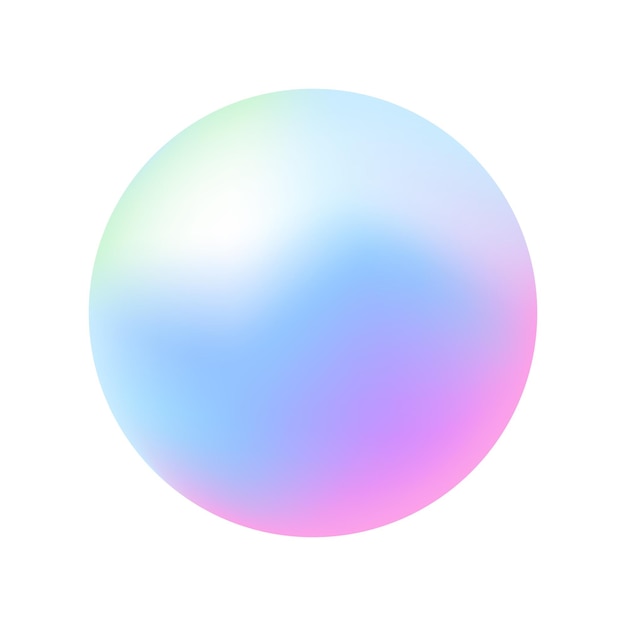 Vector round soft color gradient modern abstract background