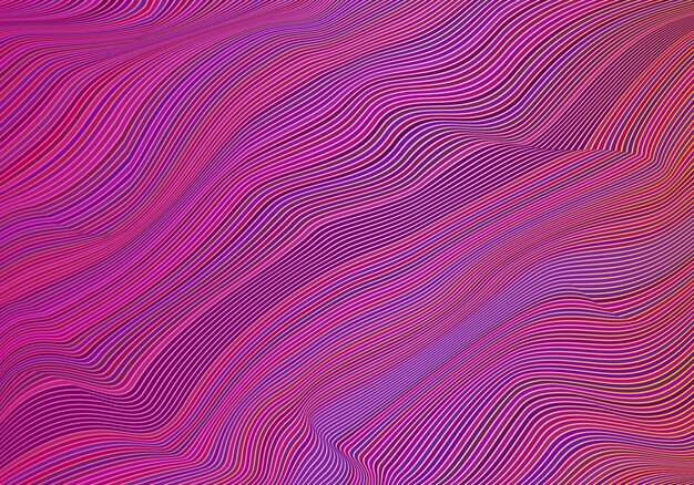Vector warped lines background, Twisted stripes optical illusion, Moire waves