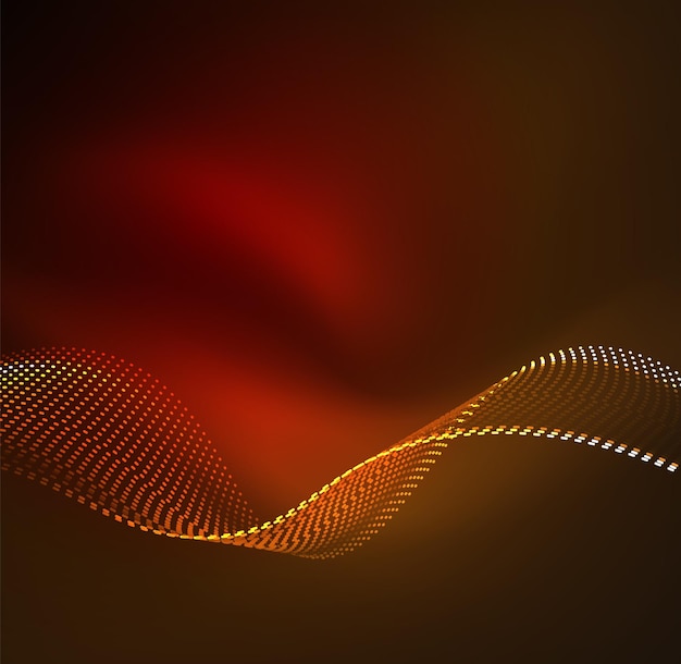 Vector wave particles background