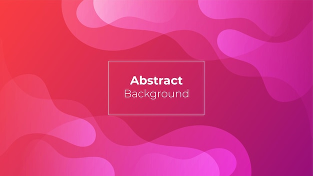 Vector wavy liquid shapes with wavy lines and pink gradient