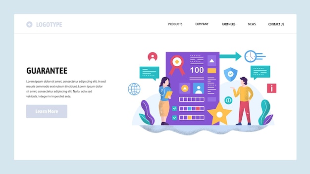 Vector web site design template Project management dashboard Business team communication Landing page concepts for website and mobile development Modern flat illustration